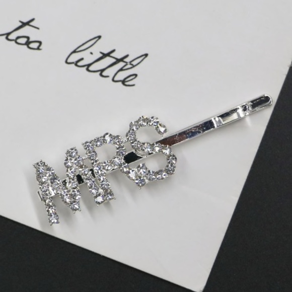 Accessories - New Silver MRS Rhinestone Hairpin